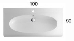 Фото Тумба с раковиной Globo Bowl+ (BPM1X) белый