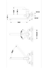 Фото Смеситель Teka Manacor 841211250 для ванны и душа