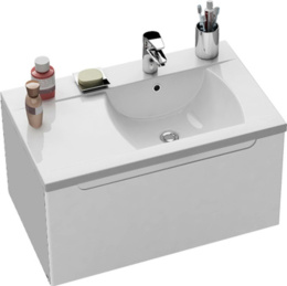 Тумба с раковиной Ravak Classic (X000000350+XJDL1180000+X070080), белый