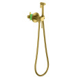Смеситель встроенный с гигиеническим душем Timo Saona 2338/20SM золото шлифованное