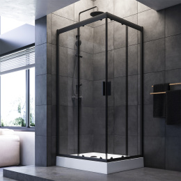 Фото Душевой уголок 100х80 Am.Pm Gem S (W93G-404-100280-BT) черный