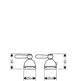 Смеситель Hansgrohe Axor Carlton 17482000 Термостат на борт ванны