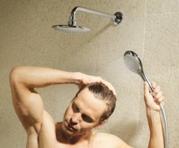 Фото Душевой гарнитур Grohe Rainshower Solo (27528000) хром