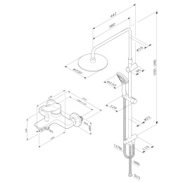 Душевая система Am.Pm X-Joy (F43885A14) белый
