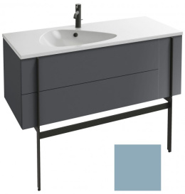 Тумба под раковину Jacob Delafon Nouvelle Vague 120 см, EB3036-M43, 3 ящика, цвет - аквамарин матовы