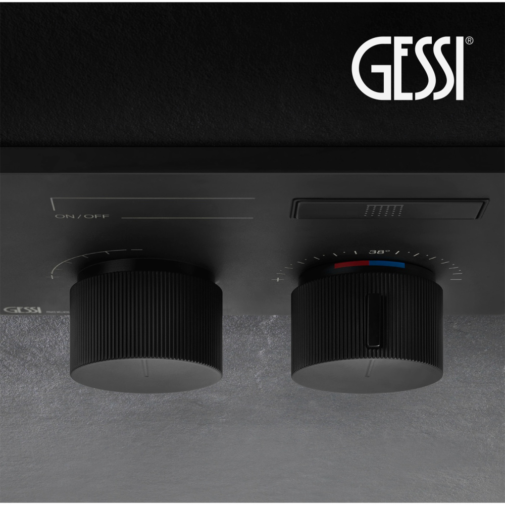 Смеситель для душа Gessi HI-FI Compact (63002#299) черный, матовый