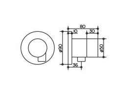 Фото Запорный вентиль Keuco Ixmo 59557010101, хром