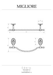 Фото Migliore Edera 16923 Полотенцедержатель L44 см, хром