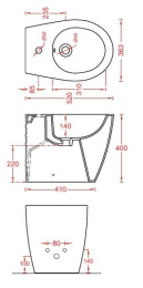 Фото Биде напольное ArtCeram Step (STB002 01 00) белый