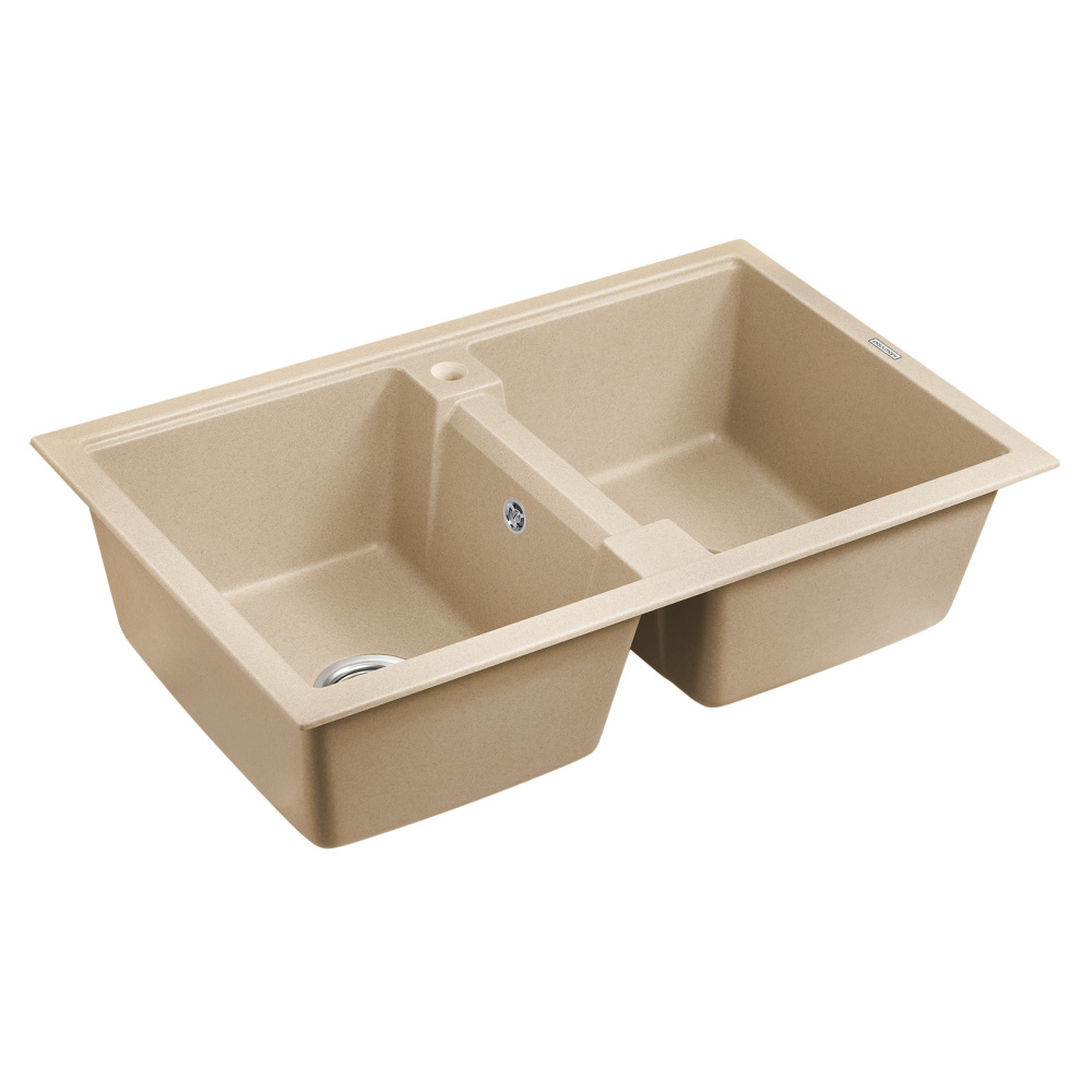 Мойка кухонная 81x50 Paulmark Zwilling (PM238150-QU) кварц