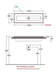 Раковина встраиваемая Globo Stockholm (FO105.BI) белый