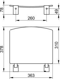 Складное сиденье Keuco Plan 14980010051, белый