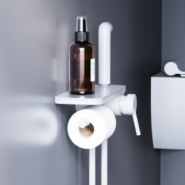 Фото Смеситель с гигиеническим душем Damixa Jupiter (773500200) белый