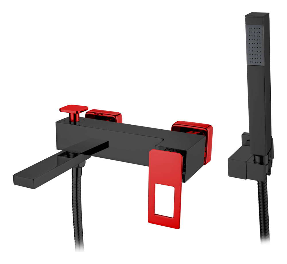 Фото Смеситель для ванны Boheme Q (143-BR) черный