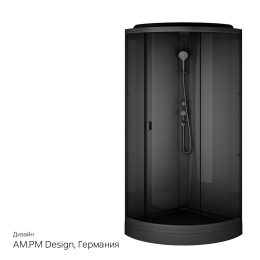 Душевая кабина 90,5x90,5x205 Am.Pm (W90C-401-090BT) черный,