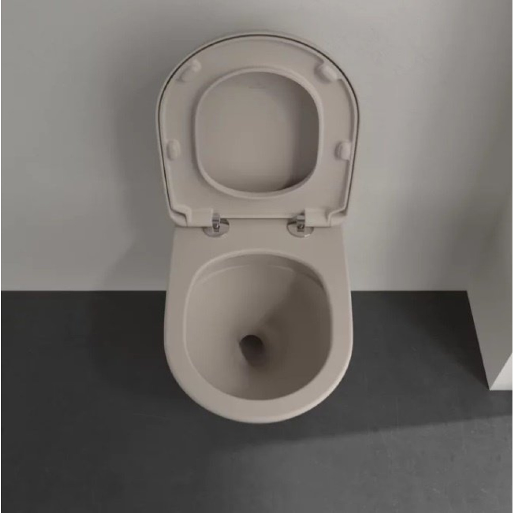 Подвесной безободковый унитаз Villeroy&Boch Antao (4674T0AM) Миндаль