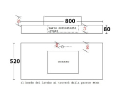 Фото Полка под раковину Galassia Meg11 (5420)