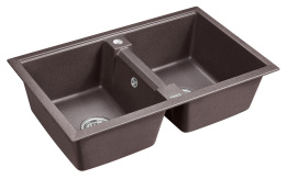 Мойка кухонная 81x50 Paulmark Zwilling  (PM238150-CO) кофе