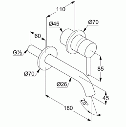 Смеситель для раковины Kludi Bozz (382445376) белый матовый
