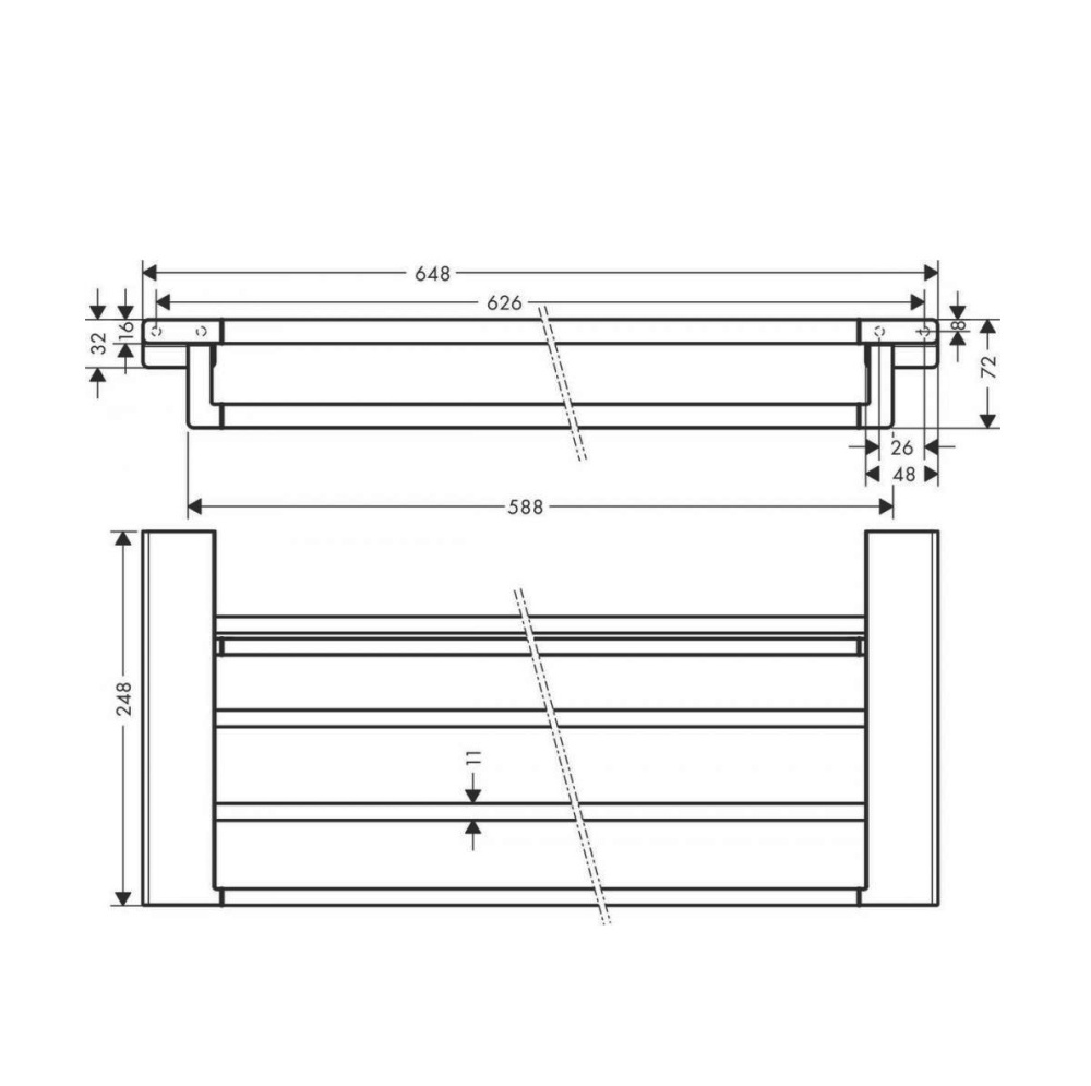 Полка Hansgrohe (41751670)