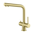 Смеситель для кухни Timo Saona 2396/17F с подключением фильтра,  золото матовое