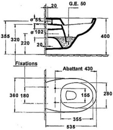 Фото Подвесной унитаз Jacob Delafon Patio E4187-00