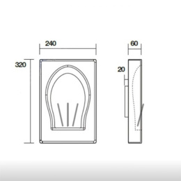 Светильник настенный Kerasan Bentley 396001