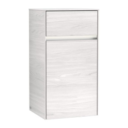 Фото Villeroy Boch Collaro C032L0E8 Шкаф боковой для ванной комнаты, петли слева (White Wood)
