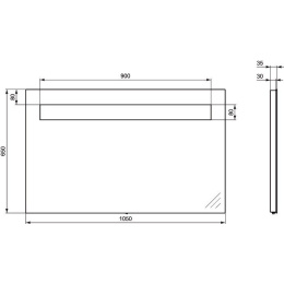 Зеркало с подсветкой K2479BH Ideal Standard Strada