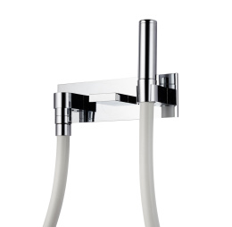 Фото BOSSINI (KNEIPP) Шланг с запорным клапаном, держателем и шланговым подсоединением, хром E89501.030