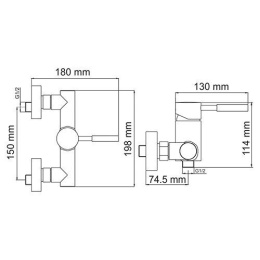 Смеситель WasserKRAFT MAIN 4102 для душа, хром