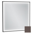 Зеркало Jacob Delafon Allure EB1433-S32, 60 х 60 см, с подсветкой, лакированная рама светло-коричнев
