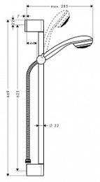 Душевой гарнитур Hansgrohe Crometta (27728000) хром