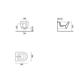 Фото Биде подвесное GSI NORM 866411 1 foro