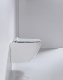 Унитаз beWash Minimal BKWHR003480 подвесной Белый с сиденьем Микролифт