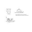 Подвесной унитаз VitrA Metropole (Метрополь) 7672B003-0075 безободковый Rim-ex (Рим-экс) белый