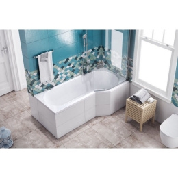 Акриловая ванна 160x80 Excellent (WAEX.BSP16WH), асимметричная