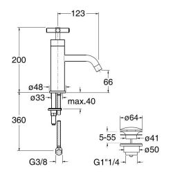 Cristina Exclusive EV22051 Смеситель для раковины