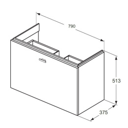 Подстолье под раковину C6746WG Ideal Standard Connect Space