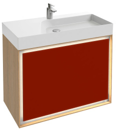 Тумба под раковину Jacob Delafon Rythmik Pure 90 см, EB1771-M53, цвет серый антрацит матовый