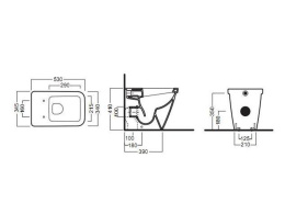 Унитаз напольный Hatria Erika Pro Q (YXHY01) белый