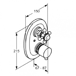Фото Термостат для душа Kludi Adlon (517200520)