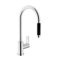 NOBILI New Road RD00137/1CR - Смеситель для кухни с выдвижным изливом (хром)