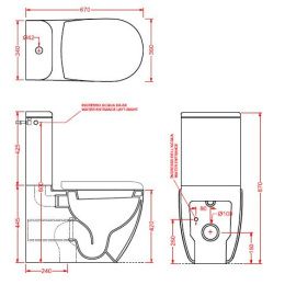 Унитаз моноблок ArtCeram File 2.0 (FLV003 05 00) белый матовый