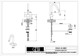 Смеситель для раковины Gessi Ovale (23201#031) хром