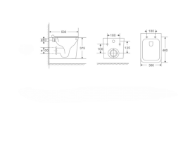 Фото Унитаз подвесной Koller Pool KVADRO KR-0530-RQ Rim смыв торнадо, белый