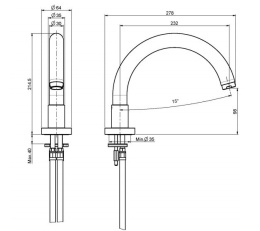 Излив для ванны F2158CR FIMA Carlo Frattini
