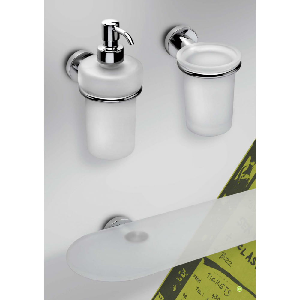 Стакан подвесной Colombo Basic B2702, стекло хром