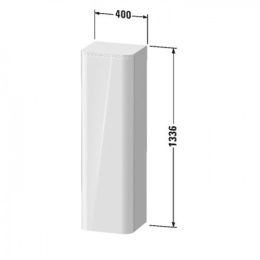 Фото Шкаф-пенал Duravit Happy D.2 Plus HP1261L9292, серый