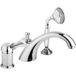 Фото Смеситель Cezares VINTAGE-BVDM-01-Sw для ванны, хром, ручки Swarovski
